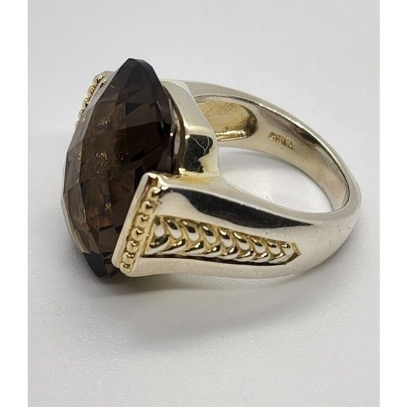 925 STERLING SILVER QUARTZ RING SIZE 7 - Picture 5 of 6